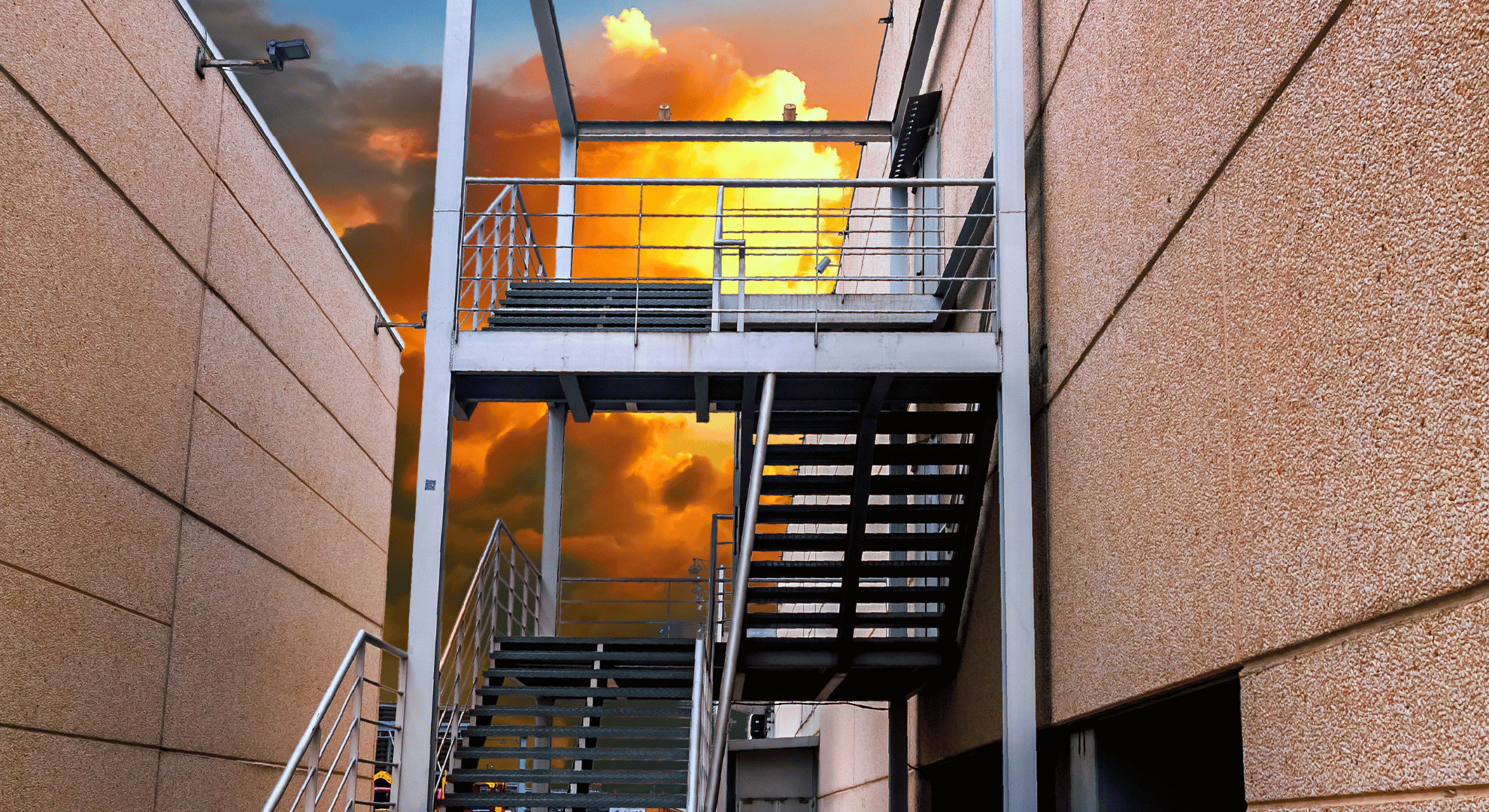 Customised Balustrade and Metal Stairs 